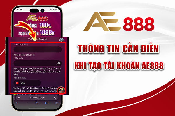 huong dan dang ky ae888 thumb Hướng dẫn đăng ký Ae888 trên điện thoại thông minh cho người chơi mới